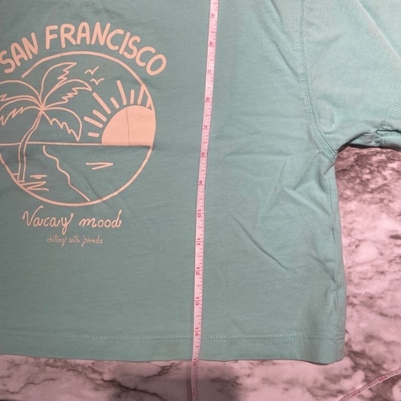 🎀 3 for $25 Zara Girls Boxy Top in Green Size 13/14 GUC - Picture 6 of 13